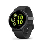 Garmin Vivoactive 5 - Aluminiowy Bezel w kolorze Slate, czarna koperta z silikonowym paskiem [010-02862-10]