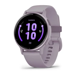 Garmin Vivoactive  5 - Aluminiowy Bezel w kolorze Orchid, koperta w kolorze Orchid z silikonowym paskiem [010-02862-13]