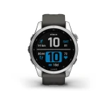 Garmin Fenix 7S srebrny z grafitowym paskiem [010-02539-01]