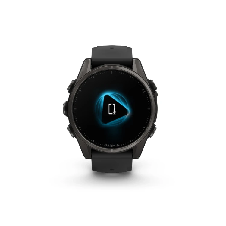 Fenix8_43_HR_Carbon_Black_Front_0014_fenix8_voice_assistant_still.webp