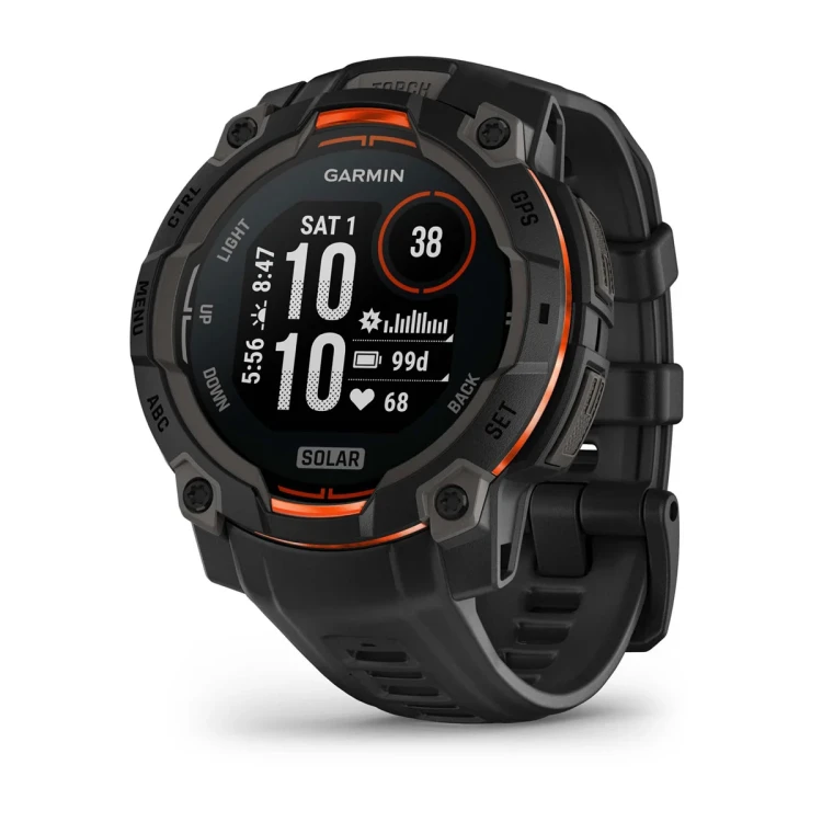 Garmin Instinct 3 to wytrzymały smartwatch GPS, który został zaprojektowany z myślą o sprostaniu każdemu wyzwaniu.