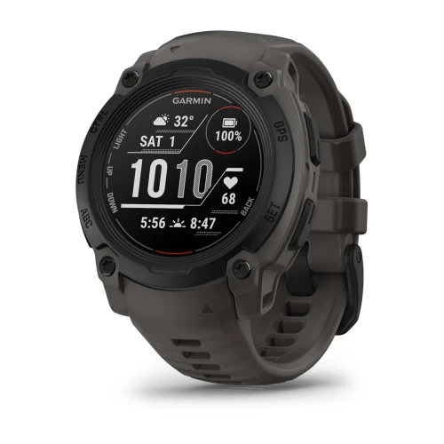 Garmin Instinct E to smartwatch GPS o wytrzymałej konstrukcji – wyposażony w niezbędne funkcje, przydatne do zmierzenia się z każdym kolejnym dniem.
