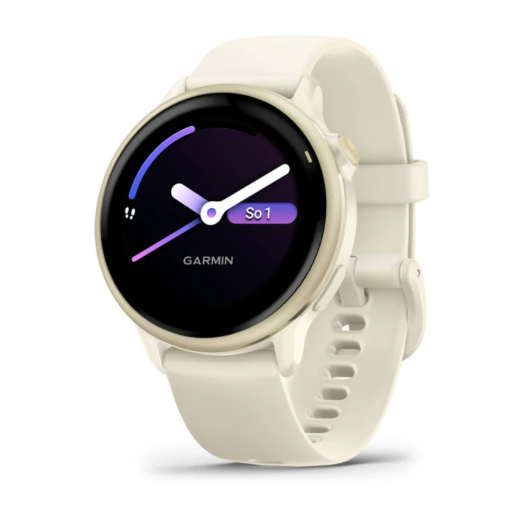 Garmin Vivoactive 6 to nowoczesny smartwatch wyposażony w ekran AMOLED w rozmiarze 1,2" oraz działający na baterii do 11 dni.