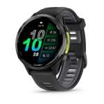 Garmin Forerunner 970 - Tytanowy w kolorze Carbon Grey (DLC) z kopertą w kolorze Black i półprzezroczystym paskiem w kolorze Black/Whitestone [010-02969-10]