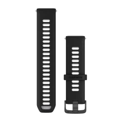Silikonowy pasek do serii Garmin Forerunner 9xx 22 mm - Półprzezroczysty w kolorze Black/Whitestone, zapięcie Slate [010-11251-AM]