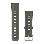 Silikonowy pasek Garmin Quick Release 24mm w kolorze Moss, ciemnozielonym.