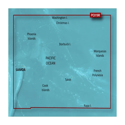 Mapa brzegowa Polinezji