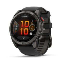 Garmin Fenix 8 PRO - 51mm AMOLED - Sapphire Carbon grey DLC titanium z paskiem silikonowym w kolorze Black/Pebble grey [010-03199-01]