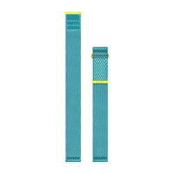 Materiałowy pasek ComfortFit Garmin 22mm - w kolorze Amp yellow/Turquoise [010-14400-07]