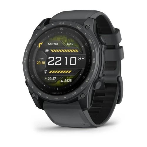 Zaawansowany smartwatch z ekranem AMOLED, zaawansowanymi funkcjami taktycznymi, kalkulatorem balistycznym Applied Ballistics Ultralight oraz ramką pokrytą powłoką Cerakote.