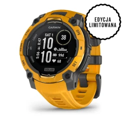 Garmin Instinct 3 SOLAR - 45 mm - Sunburst z paskiem w kolorze Sunburst / Grey [010-02934-02]