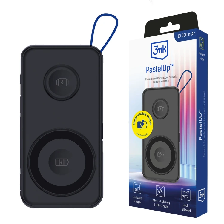 Powerbank z nowoczesnymi ogniwami z większą zawartością niklu oferuje wyjątkową pojemność. Oznacza to więcej energii, dłuższe cykle ładowania i większą niezależność.