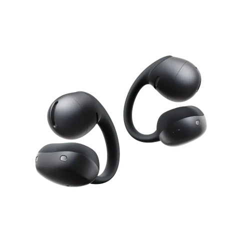 Shokz OpenDots Air to ultralekkie słuchawki z klipsem o otwartej budowie.