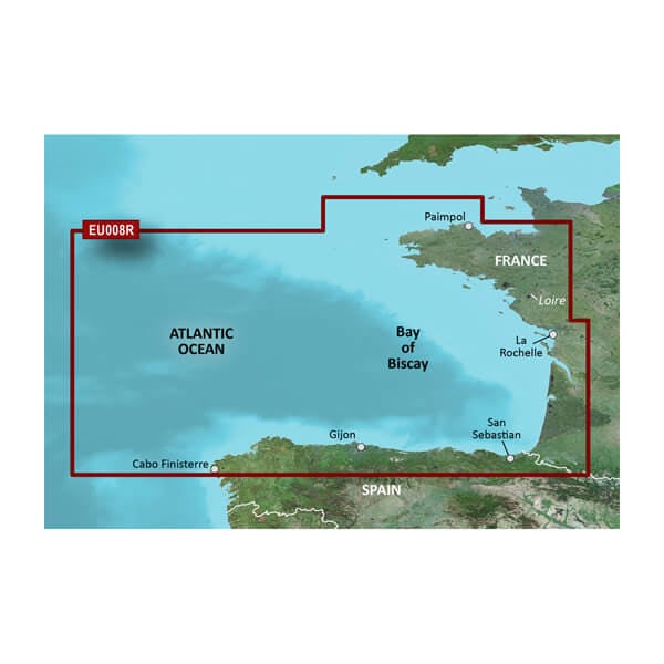 Mapa Garmin BlueChart g3 Zatoka biskajska